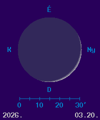 A Hold f�zisa �s l�tsz� �tm�r�je